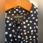 Ellen Tracy  Printed Dress in Blue and White Sz‎ S Photo 6