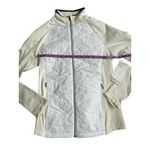 Athleta  Flurry Force Insulated Jacket White Quilted Puffer Full Zip Small NWT Photo 4