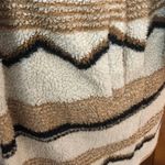 Natural Reflections MONTREAL IVORY MULTI STRIPED FLEECE LONGLINE JACKET XL Photo 3