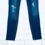 Hollister Low Rise Super Distressed Raw Hem Dark Wash Denim Jeans 3S 26 x 28 Photo 1