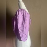 EXPRESS  Linen Tie Front Crop Top x Rocky Barnes Photo 2