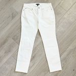 Eileen Fisher White Textured Jeans Organic Cotton Stretch / Pants Size 4 Petite Photo 2