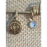 Basketball Hoop Charm Gold Tone Bangle Bracelet Halos Glories Adjustable 7" NWOT Orange Photo 2