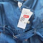 H&M  Denim Snap Asymmetrical Crossover Dress w/Belt Photo 4
