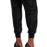 Cinq à Sept Women's Gile Pants Nwot spring revolve party $300 black satin cargo Photo 3