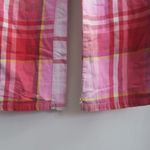 PINK - Victoria's Secret  distressed ripped plaid pj pajamas pants in pink and red size XS. Photo 3