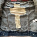 Forever 21 XXI Premium denim Gothic Distressed Studded Denim Jacket Sz S Skater Photo 6