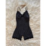 SKIMS  Fits Everybody Lace Triangle Onesie Onyx Size Medium Photo 4