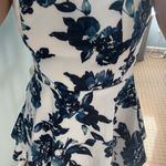 Francesca's Francesca’s blue and white flare dress Photo 2