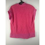 Umgee NWOT Pink Waffle Knit Top Womens Sz M Boho Feminine Short Sleeve Photo 2