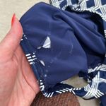 Sea Angel Square Neck One Piece Swimsuit Navy & White Plaid Size Small Blue Photo 9