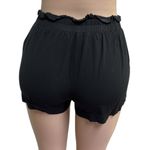 Ambiance Apparel Black Rayon High Rise Pull On Tie Waist Pocket Shorts Womens S Photo 4