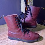 Dr. Martens  Cherry Red Ankle Booties Photo 1