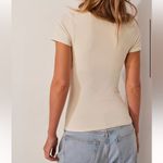 Free People clean lines Sundance baby tee, ivory Photo 2