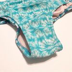 Shade & Shore  Cheeky Bikini Bottom Ruched Blue White Tie Dye NWOT XS Photo 3