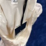 IvaNova Boutique Asymmetrical White and Purple Dress Ruffle Size 4 Photo 2