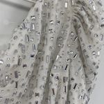 Mac Duggal 10738 White One Shoulder Asymmetric Crystal Embellished Mini Dress 8 Photo 3