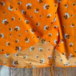 orange and white floral midi wrap skirt Size 6 Photo 5