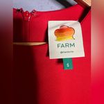 Farm Rio Red Twisted Cup Midi Dress size Small Photo 8