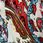 2OH Two Old Hippies Jean Marie Velour Paisley Print Maxi Dress Sz S Blue Red Boh Photo 6