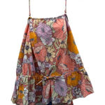 Cupshe  Pink Purple Yellow & White Pastel Floral Halter Swimsuit Top‎ Size XL NWT Photo 0