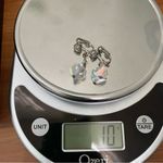 Vintage Unsigned Laguna Faceted AB Crystal Aurora Borealis Drop Earrings 10g White Photo 9