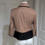 Don Caster Chic Tan and Black Women's Linen Blazer M Photo 5