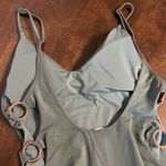 Aerie American Eagle  Green Side Ring One Piece Swimwear Swim Medium Photo 3