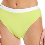 ANDIE NWT The Banded Cheeky Bottom Neon Lemon Swim Suit Briefs Size Large Photo 0