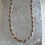 IBB 7” Women’s Vintage Italian Silver 925 Twisted Rope Chain Style Bracelet w Lo Photo 2