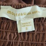 Monteau  Brown Strapless Wide Leg Jumpsuit with Belt NWOT Size Small Photo 5