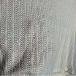 Madewell NWT  Vintage Ivory Crochet-Knit V-Neck Sweater Tee Shirt Size Large Photo 5