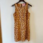 Kate Spade Panthera Ponte Dress Mini Length Sleeveless Brown/Tan Leopard Medium Photo 1