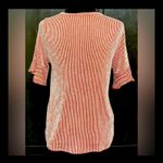 Gyft red/white stripe button down blouse - Size Medium Photo 2
