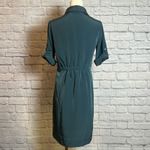 Mossimo Green Button Front Shirt Dress Women's XS Photo 2