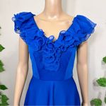 Vintage 60’s / 70’s Blue Ruffle Dress Photo 3