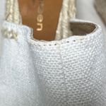 Patricia Green NWOT Shen Espadrille Mules White Linen sz 7 Photo 4