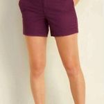 Old Navy NWOT Everyday Shorts Chinos Wine Berry Photo 0