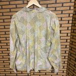 Sigrid Olsen  Green Floral Button Down Shirt Size 3X Photo 1