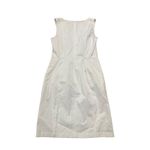 Boden White Cotton Blend Sheath Dress Classic Minimalist Timeless Size 4 Photo 1