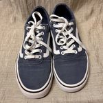 Vans Blue and White Old Skool Canvas Sneakers US SIZE 8.5 Photo 4