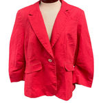 The Limited  Blazer XXL 3/4 Sleeve Classic Business Career Casual Linen Blend Photo 0