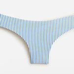 J.Crew Hipster Bikini Swim Bottom in Seersucker Blue White Stripe Sz XXL NEW Photo 0
