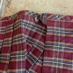 Parker Red Pleated Plaid Wrap Mini Skirt Size Juniors 16 Photo 7