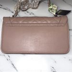 Badgley Mischka Large Taupe Pearl Quilted Crossbody Bag New With Tags Photo 6
