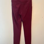 Shosho Burgundy Leggings High Waisted Compression Yoga Tights SZ S Butt Lift Red Photo 7