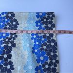 Sara Campbell Cream Sheath Midi Dress Halter Neckline Sz 0 Blue Photo 5