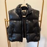 Dry Goods Cropped Black Puffer Vest from  size M Photo 0
