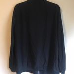 Lumière Lumiere Long Sleeve Black Zip Up Top L Photo 1