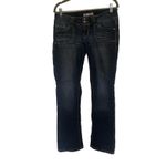 No Boundaries Vtg  Y2K Low Rise Womens Jeans Sz 9 Embroidered Sequin Patch Pocket Photo 13